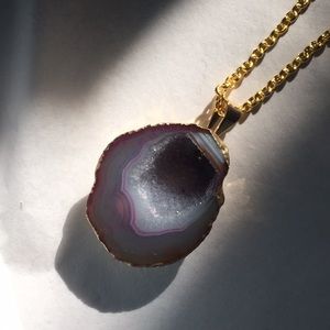 Druzy necklace